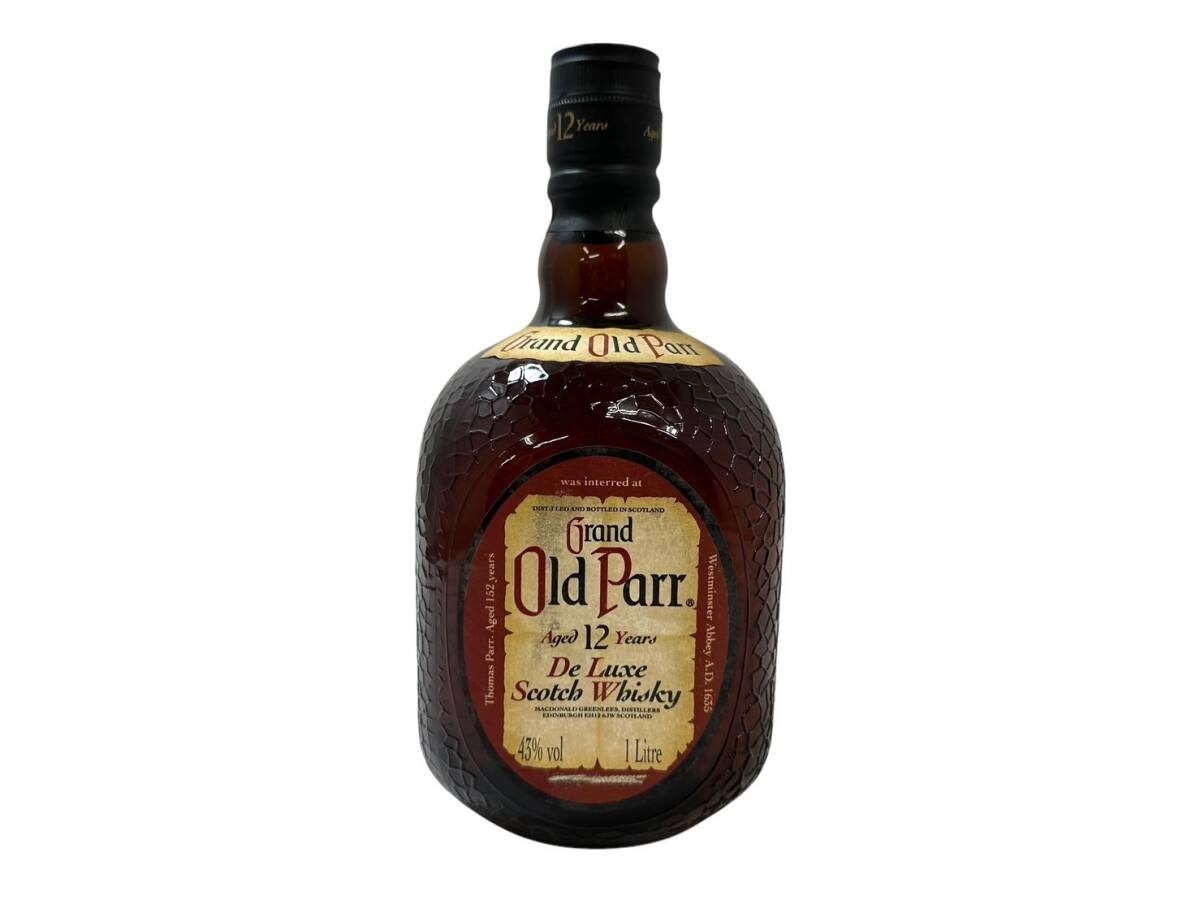 【未開栓/ウイスキーおまとめ4本】Grand Old Parr/グランド オールドパー 12年 De Luxe デラックス スコッチ 750～1000ml 43％ 古酒_6