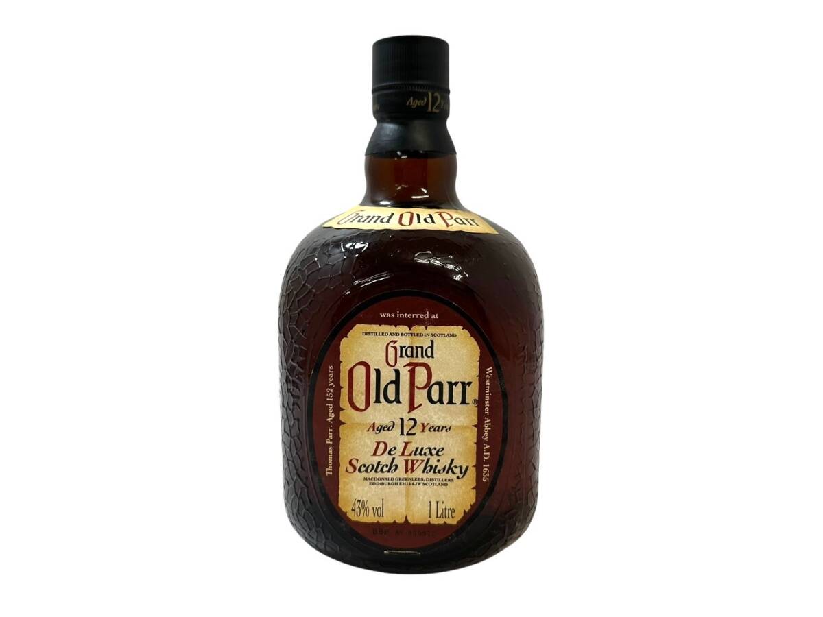 【未開栓/ウイスキーおまとめ4本】Grand Old Parr/グランド オールドパー 12年 De Luxe デラックス スコッチ 750～1000ml 43％ 古酒_8