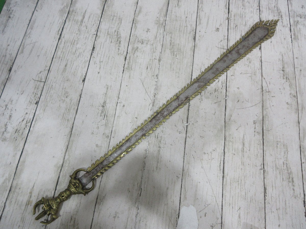 yo5 時代 古玩 三鈷剣 三鈷杵 仏教美術 不動明王 剣 法具 刀装具 法具