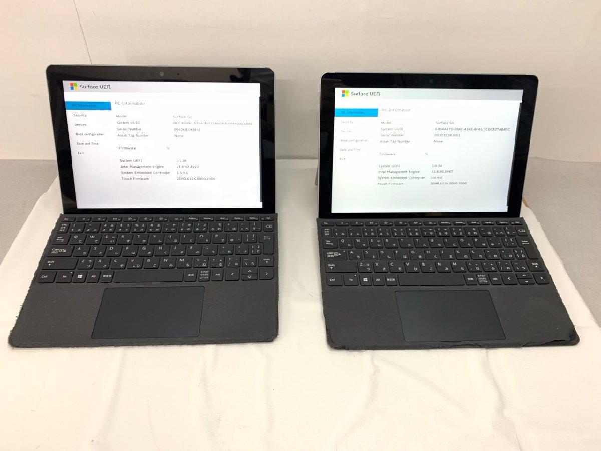 ジャンク【Microsoft】2台セット Surface Go 1825 1824 Pentium 4415Y