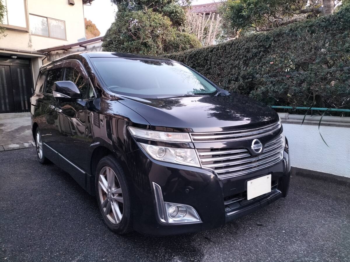 格安!エルグランド HWS 予備検付 左パワスラ ナビ 地デジ バックカメラ ドラレコ フリップダウンモニター ETC クルコンスマキー_1