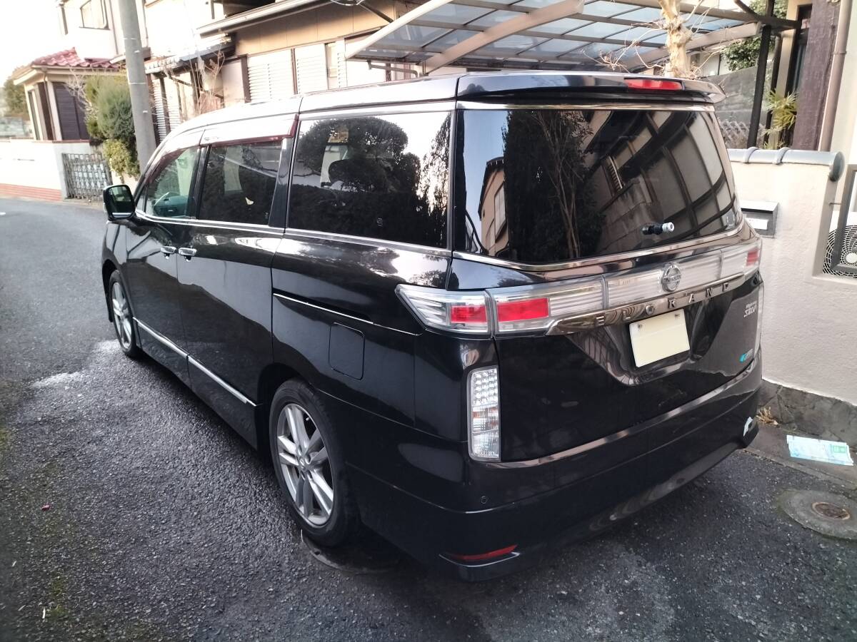 格安!エルグランド HWS 予備検付 左パワスラ ナビ 地デジ バックカメラ ドラレコ フリップダウンモニター ETC クルコンスマキー_4