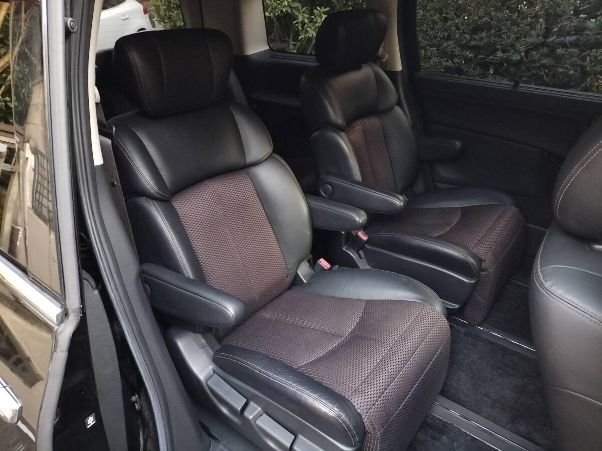 格安!エルグランド HWS 予備検付 左パワスラ ナビ 地デジ バックカメラ ドラレコ フリップダウンモニター ETC クルコンスマキー_7