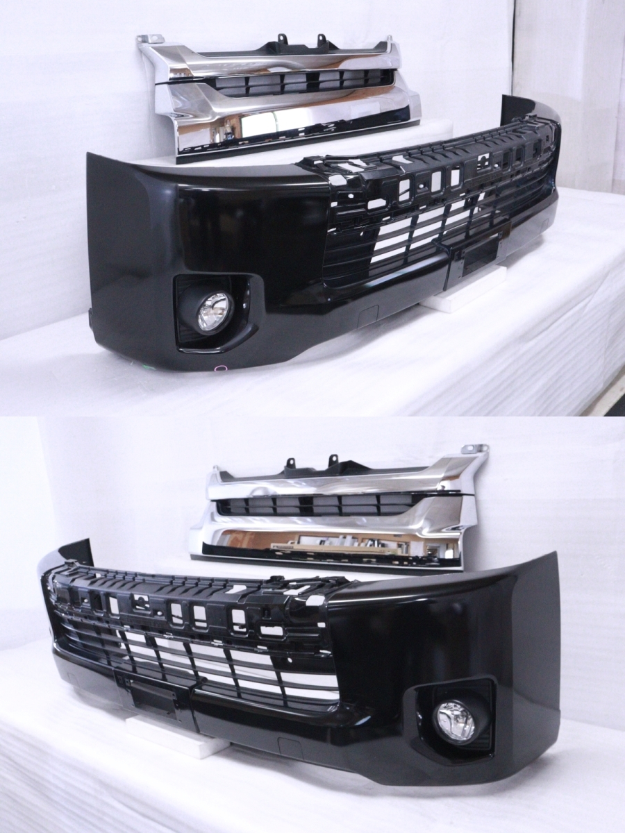 51-2356☆新車外し 4型～ 200 ハイエース ワイド フロントバンパー