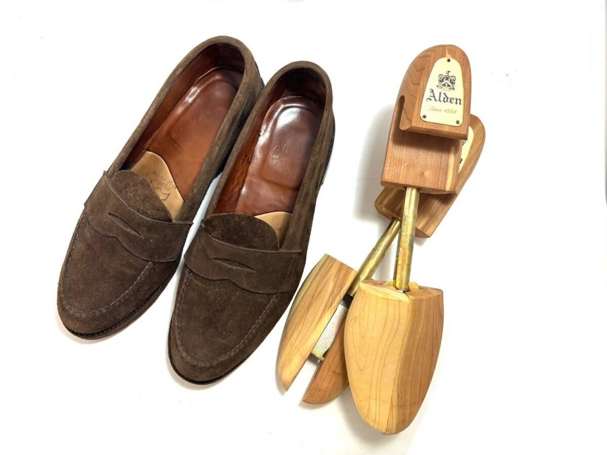 Alden/オールデン 62457 コインローファー 8.5D 26.5cm スエード 