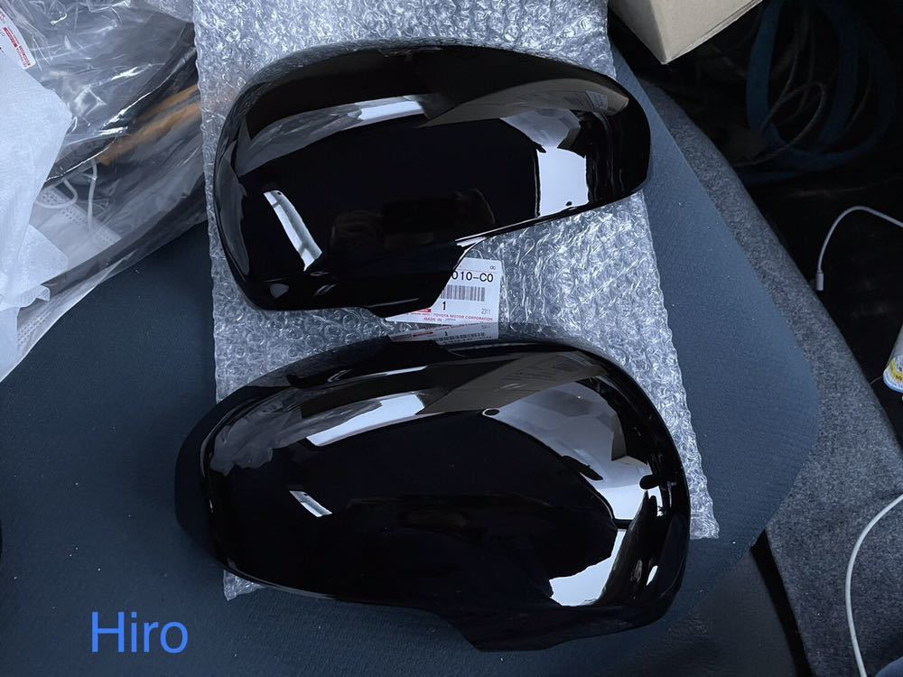 ▲ 新品 トヨタ 純正 マークX GRX130 左右 ドアミラーカバー ブラック 黒 202