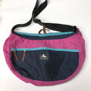 旧タグ グレゴリー サッチェルM ショルダーバッグ クレイジーカラー ターコイズ ネイビー