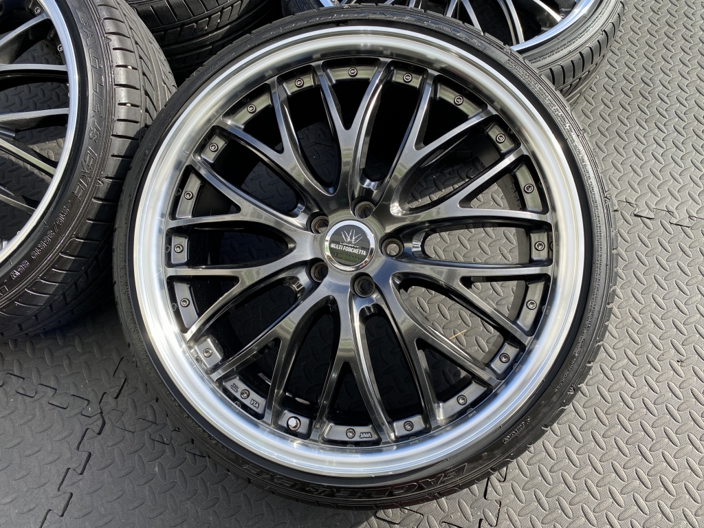 ①ロクサーニ　pcd100 225/40R18 プリウス　カローラなどに 深リム ロクサーニマルチフォルケッタ MS3 PCD100 8J プリウス 50 30