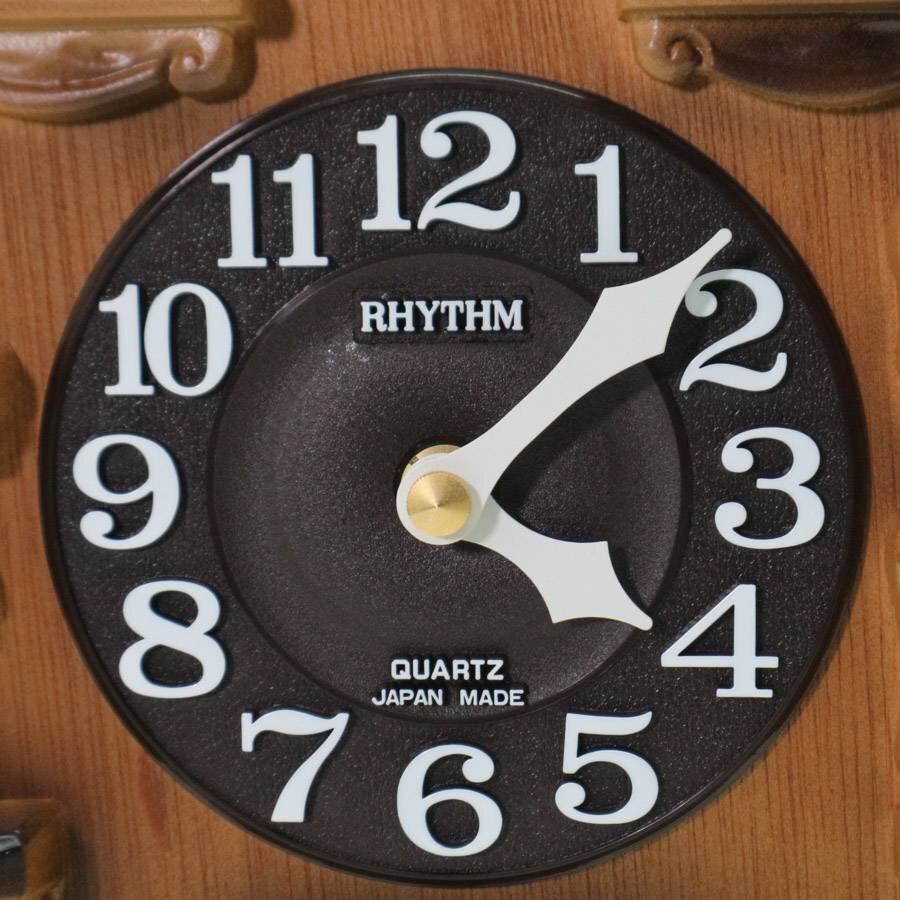 RHYTHM リズム時計 カッコーパンキーR ふいご式掛け時計 鳩時計 日本製