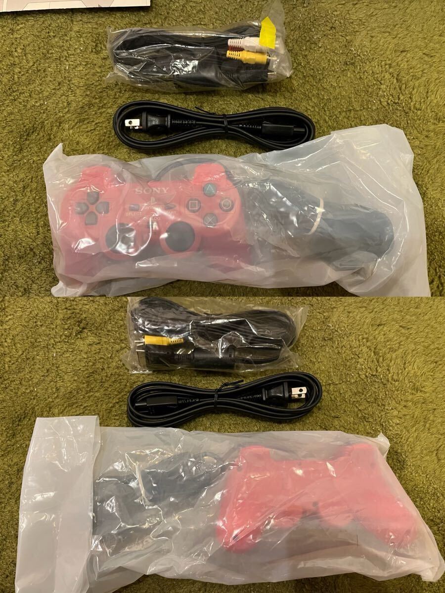 新品未使用　希少品　SONY ソニー PlayStation 2 PS2 シナバー・レッド　薄型 SCPH-90000CR 本体 プレイステーション2 本体セット_5