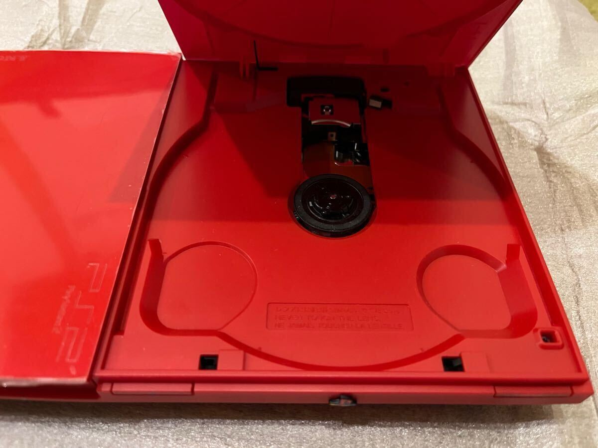 新品未使用　希少品　SONY ソニー PlayStation 2 PS2 シナバー・レッド　薄型 SCPH-90000CR 本体 プレイステーション2 本体セット_9