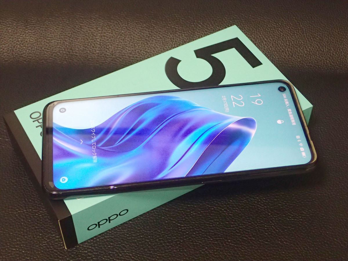 送料込み】OPPO Reno 5A A103OP シルバーブラック Y!モバ版 eSIM+物理 