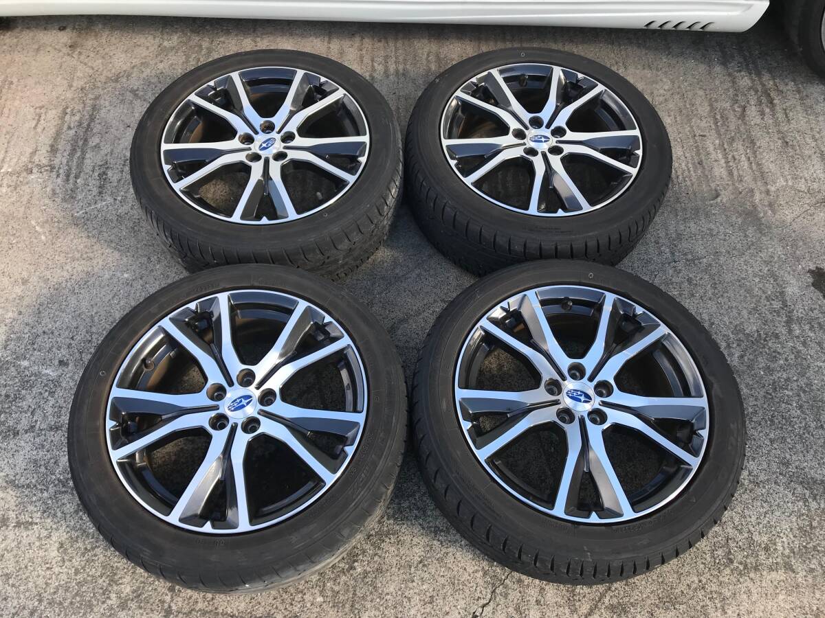 スバル純正 17インチ 7J 5H ＋55 PCD100 ハブ径56 アルミホイール