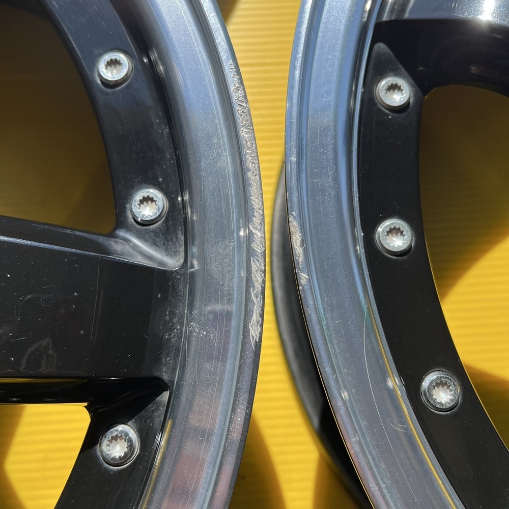 中古】BADX ロクサーニ グラスターファイブ 16×5.5 100-4H+48 ハブ径