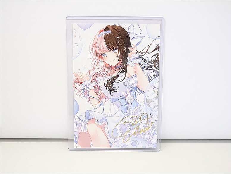 ぶいすぽっ！ 橘ひなの 箔押しサイン入り複製ポストカード 2周年記念_