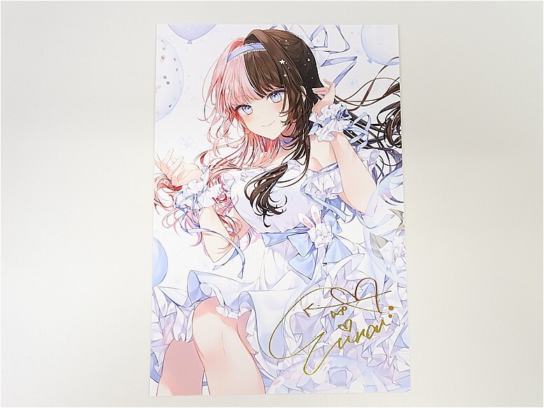 ぶいすぽっ！ 橘ひなの 箔押しサイン入り複製ポストカード 2周年記念_