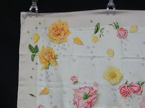 1円 HERMES エルメス LA ROSEE【薔薇の雫】カレ90 シルク100% 大判
