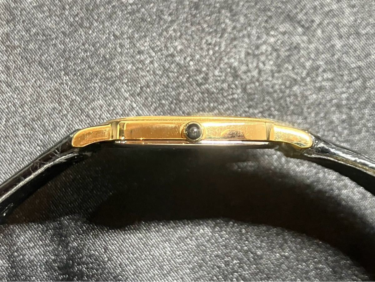 E/2014 セイコー ドルチェ 14Kベゼル ゴールド SEIKO Dolce 稼動品 腕時計_10