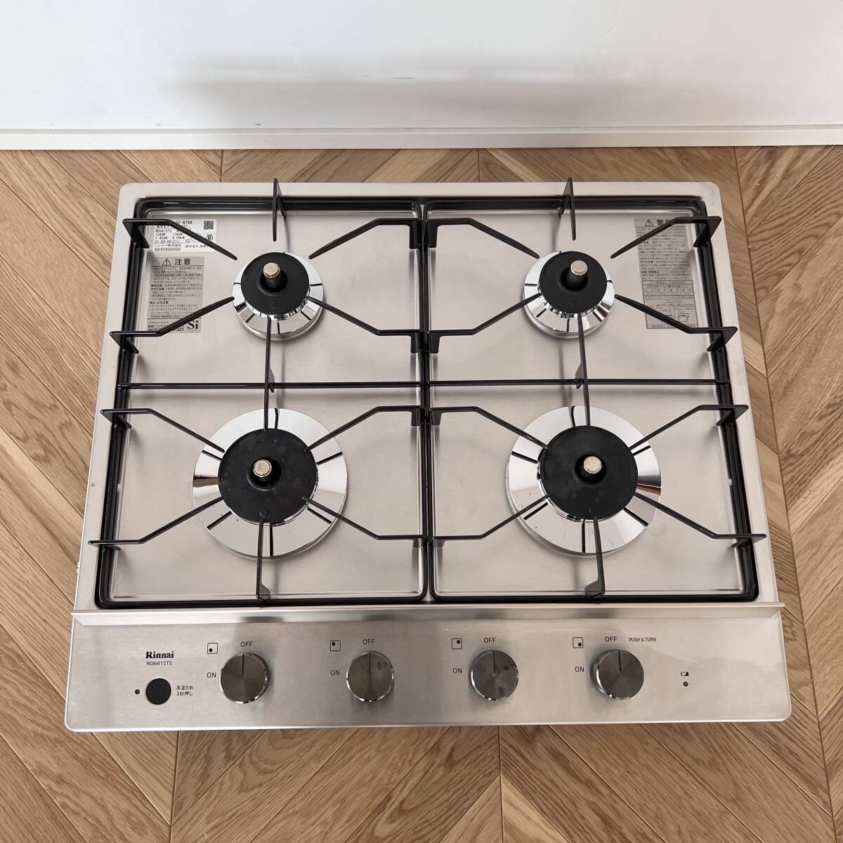 美品！ ☆ Rinnai システムキッチン用 ドロップインコンロ RD641STS 