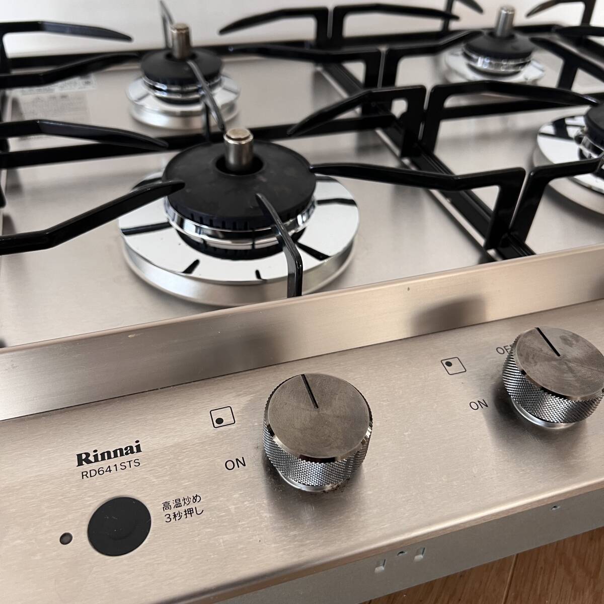 美品！ ☆ Rinnai システムキッチン用 ドロップインコンロ RD641STS 