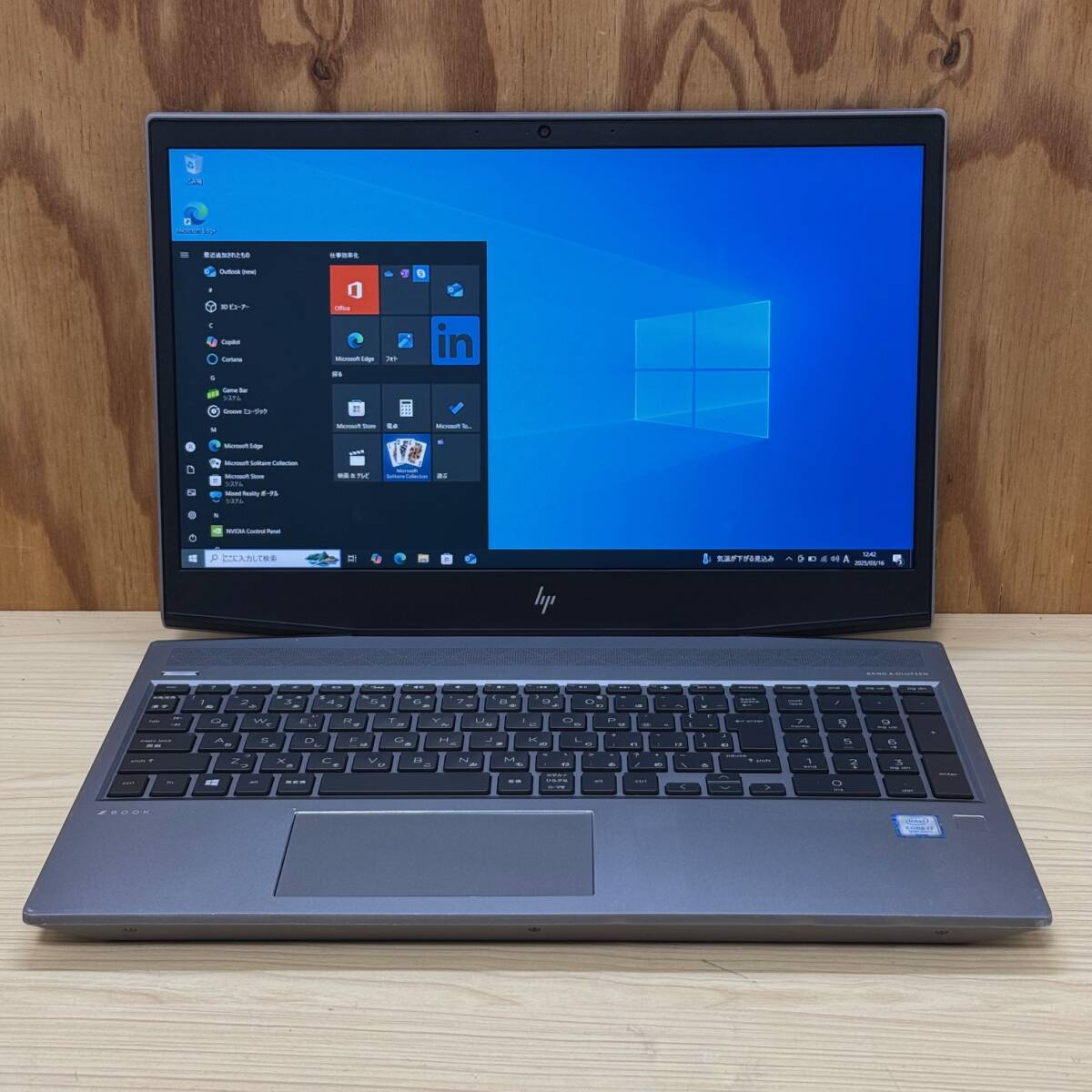 HP ZBook 15v G5◆Core i7-9750H◆メモリ16GB◆SSD256GB+HDD1TB◆NVIDIA_1