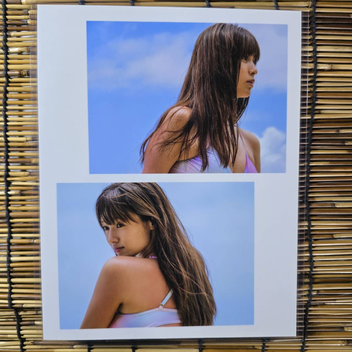 【高品質厚手１５０μラミネート加工】深田恭子 水着 B5変 雑誌切り抜6ページ【グラビアアイドル】l36_5