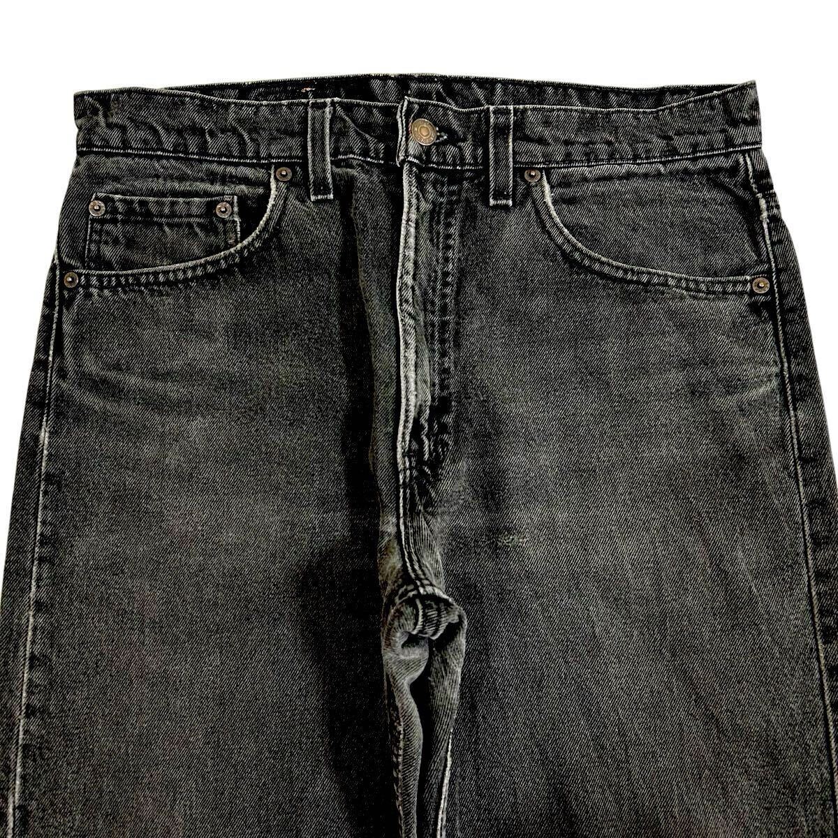 90s LEVI'S 505 後染め サルファブラック ブラックデニム USA製 W33