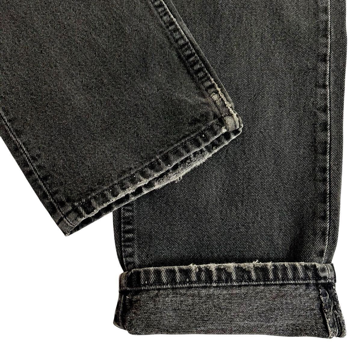 90s LEVI'S 505 後染め サルファブラック ブラックデニム USA製 W33