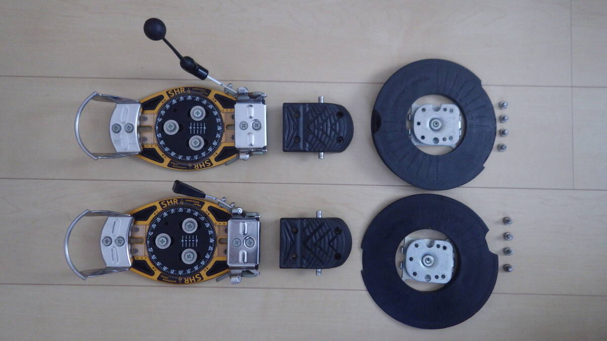 ☆SHR Step-in BINDINGS + ヒールアダプター+UNIVERSAL CANT 　used_1