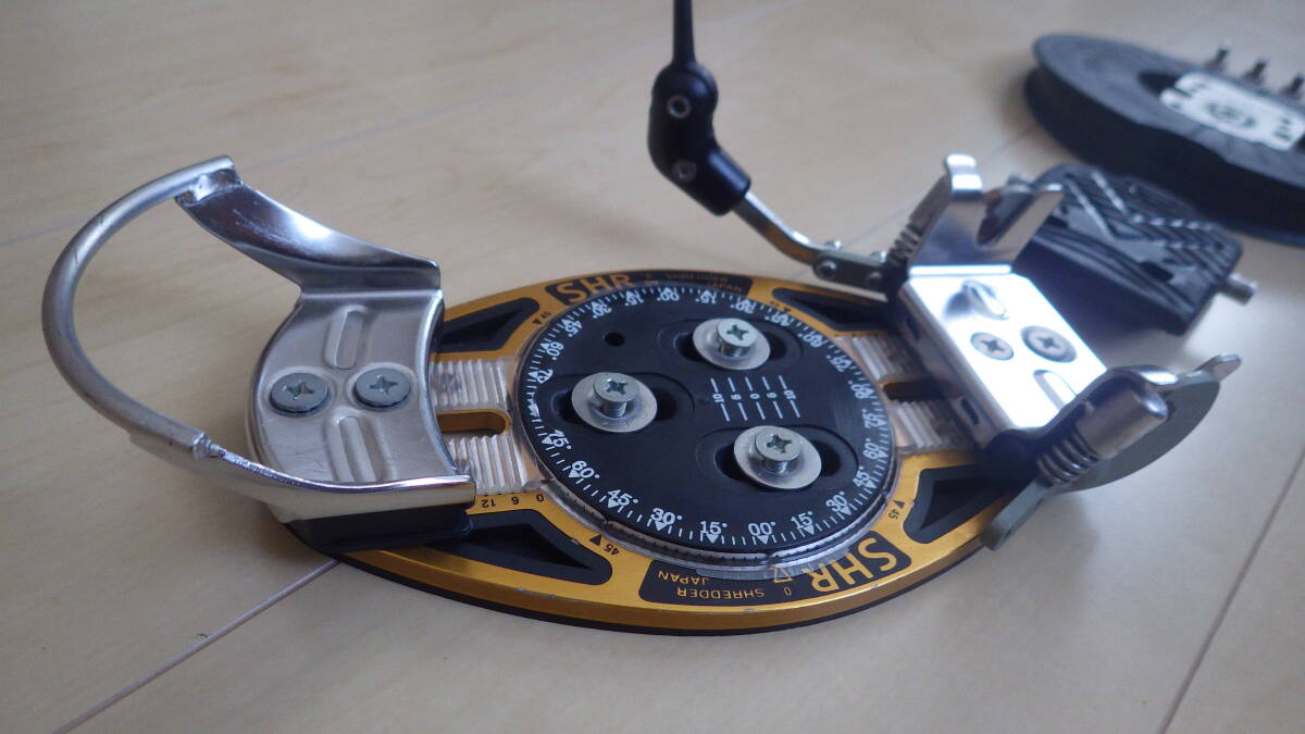 ☆SHR Step-in BINDINGS + ヒールアダプター+UNIVERSAL CANT 　used_9