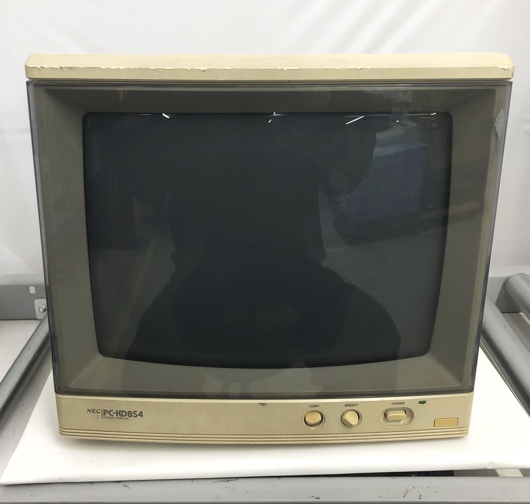 通電確認のみ】NEC PC-KD854 CRTモニター ブラウン管 14インチカラー