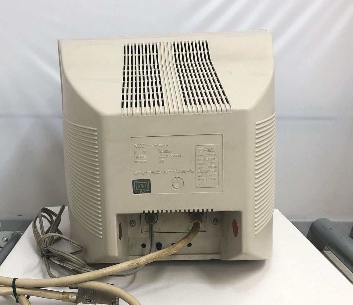 通電確認のみ】NEC PC-KD854 CRTモニター ブラウン管 14インチカラー