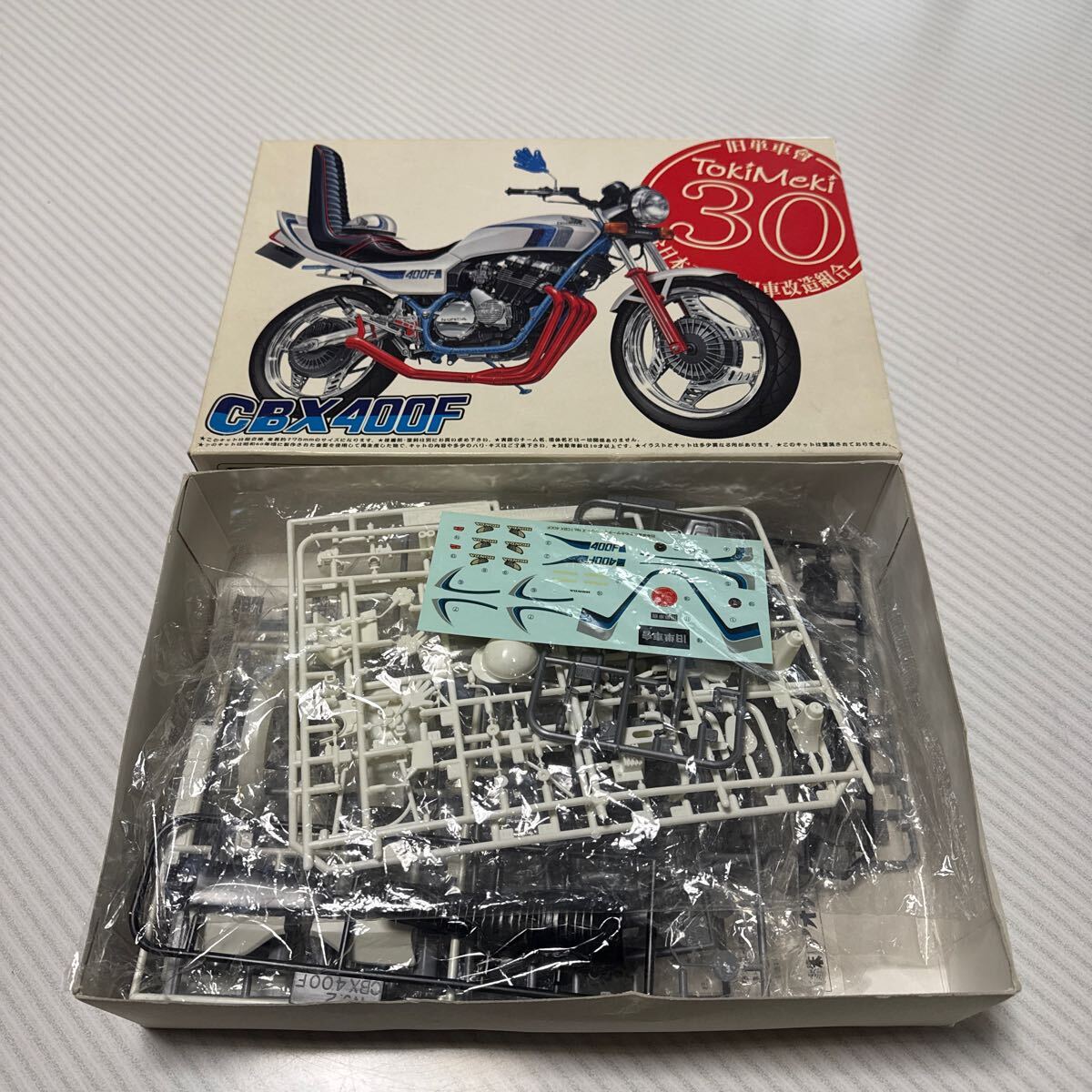 アオシマ 1/12 ホンダ　CBX400F 旧単車會　ときめきサーティー　俺のマシン　旧車會　族車　BEET_5