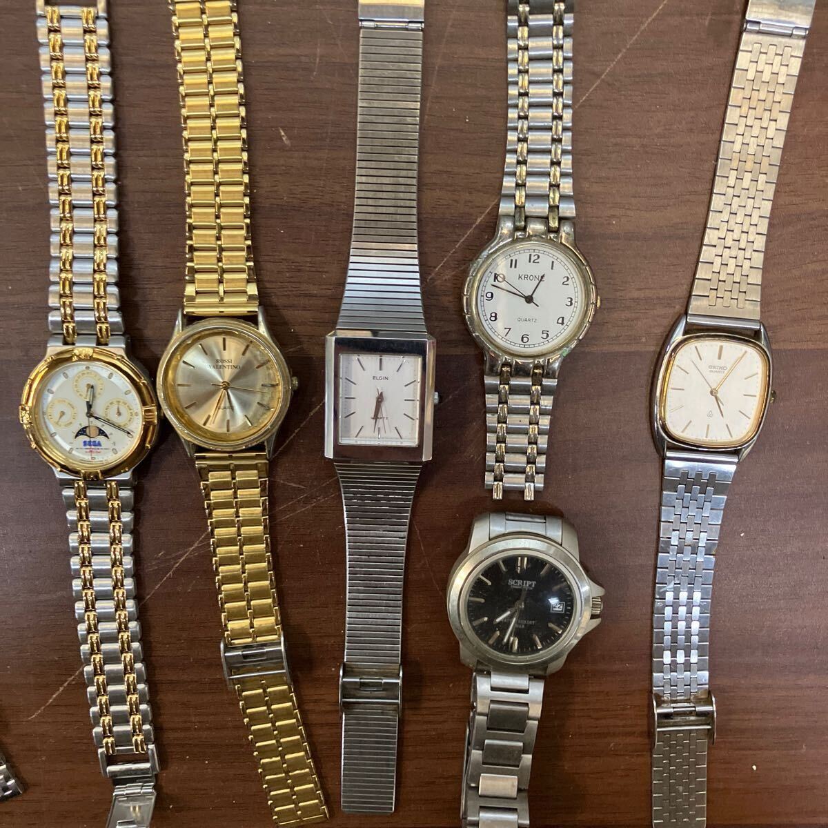 時計 腕時計 32本 SEIKO セイコー SCRIPT ELGIN CASIO シチズン メンズ レディース アンティーク まとめ ステンレス _5