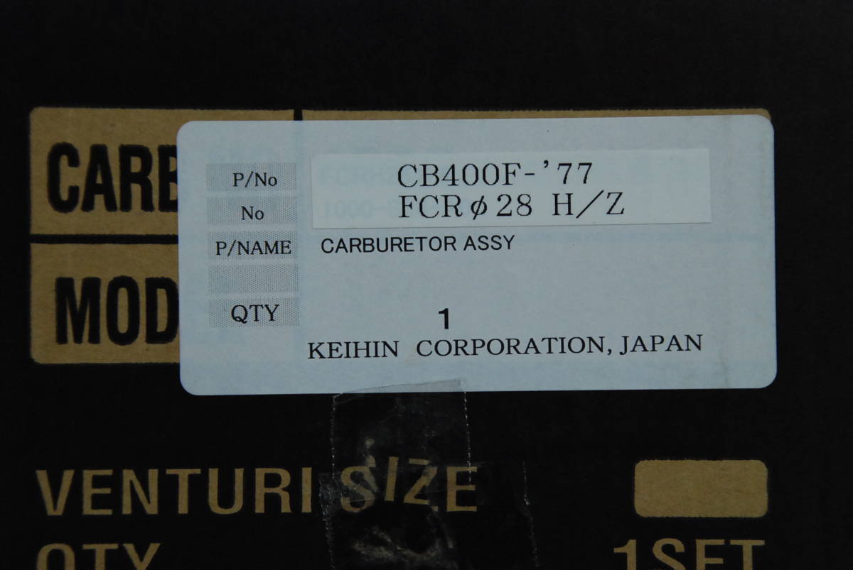 希少！ CB４００F用 FCR28パイ H/Z ビトーR＆D 新品！定価213,400円 PMC CB400FOUR 旧ヨンフォア 398cc＆408ccどちらも取り付けOK_9
