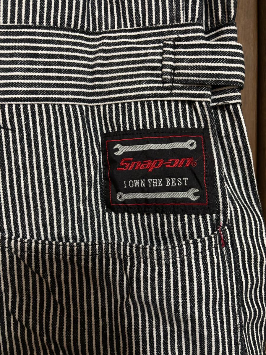 スナップオン 半袖 つなぎ ヒッコリー snap on 作業着 古着(つなぎ