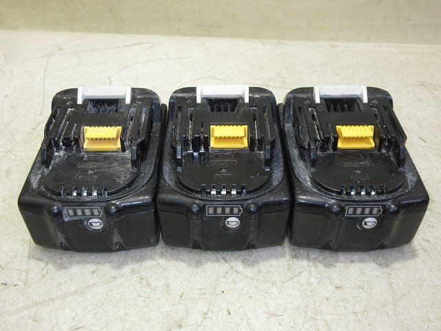 ▲▽9239　１円スタート　マキタ　純正品　電動工具用　Li-ion　リチウムイオン　バッテリ 電池　18V6Ah　BL1860B　５個セット△▼_3