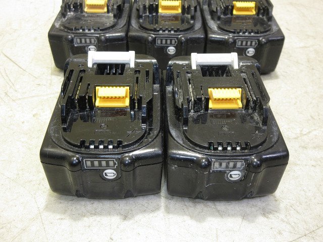 ▲▽9239　１円スタート　マキタ　純正品　電動工具用　Li-ion　リチウムイオン　バッテリ 電池　18V6Ah　BL1860B　５個セット△▼_4