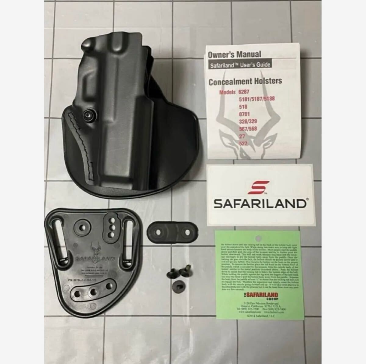 SAFARILAND 東京マルイ グロック17Gen5MOS対応オープントップパドル＆ベルトループ ホルスター_3
