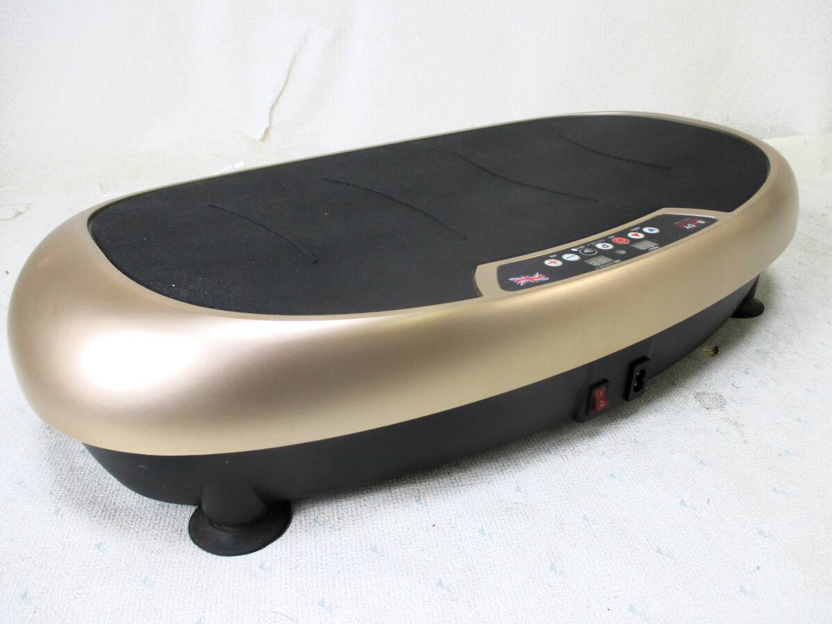 ボディスカルプチャ パワーウェーブミニ 振動マシン ぶるぶる振動マシン フィットネスマシン マット リモコン付 健康器具 動作OK (5853)_4