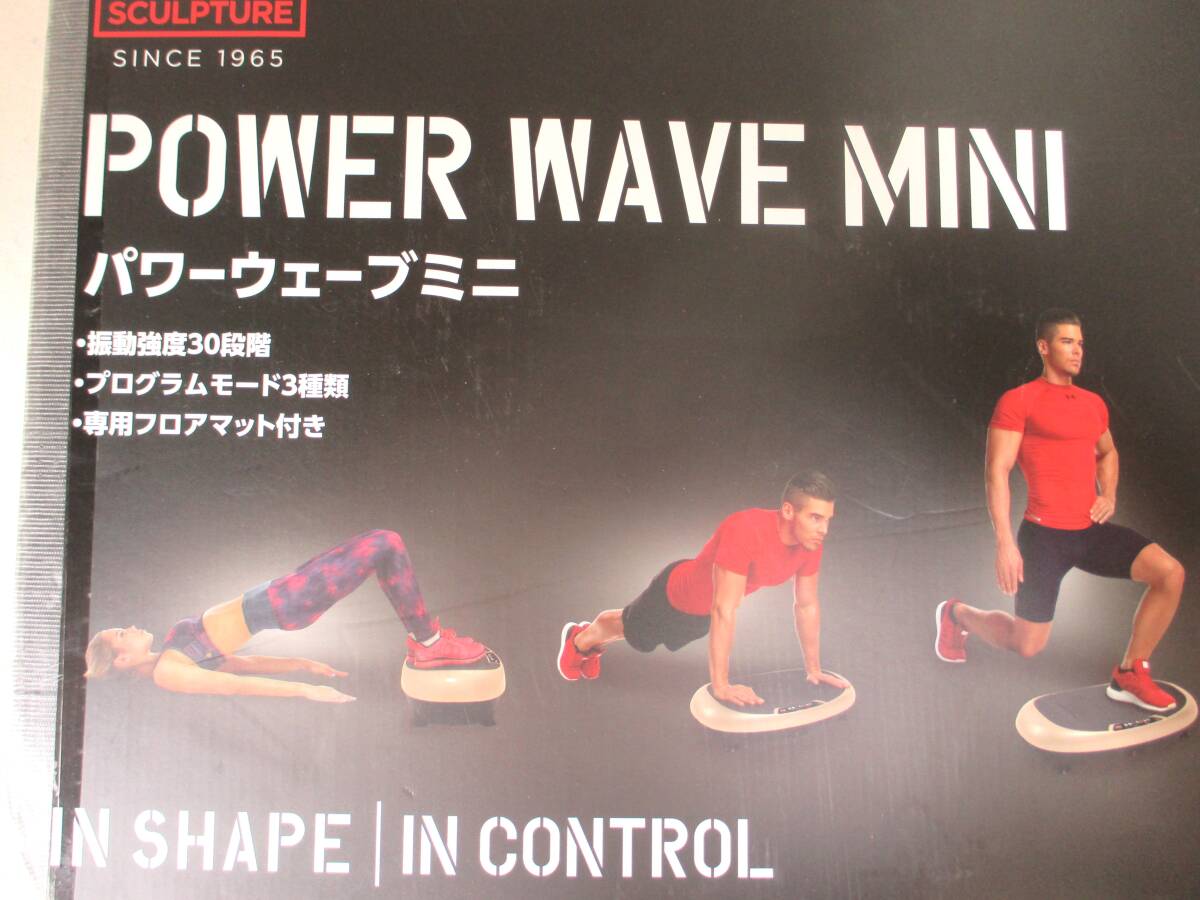 ボディスカルプチャ パワーウェーブミニ 振動マシン ぶるぶる振動マシン フィットネスマシン マット リモコン付 健康器具 動作OK (5853)_9