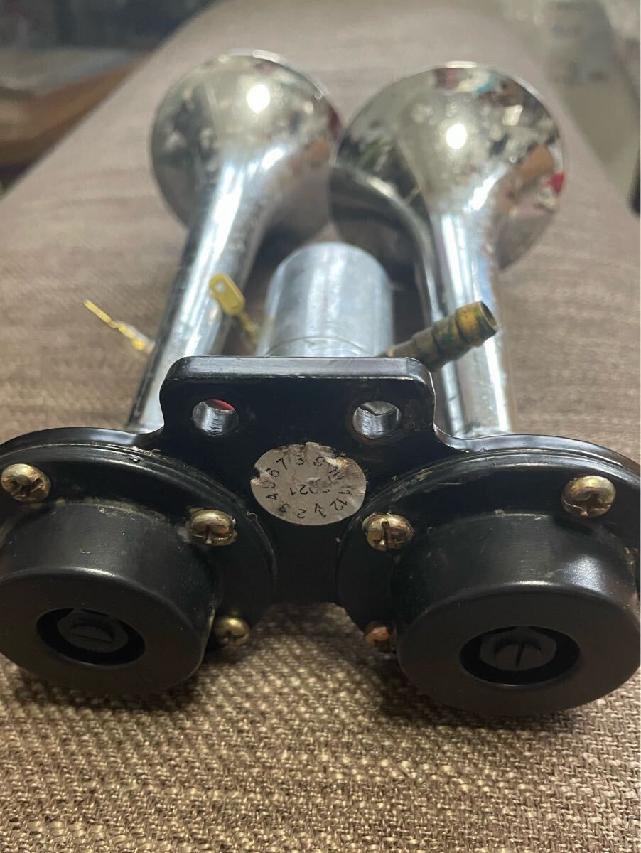 ジェットイノウエ ミニヤンキーホーン 12Vマグネットスイッチ付き 動作確認済み 軽トラ デコトラ 旧車 JETイノウエ_4