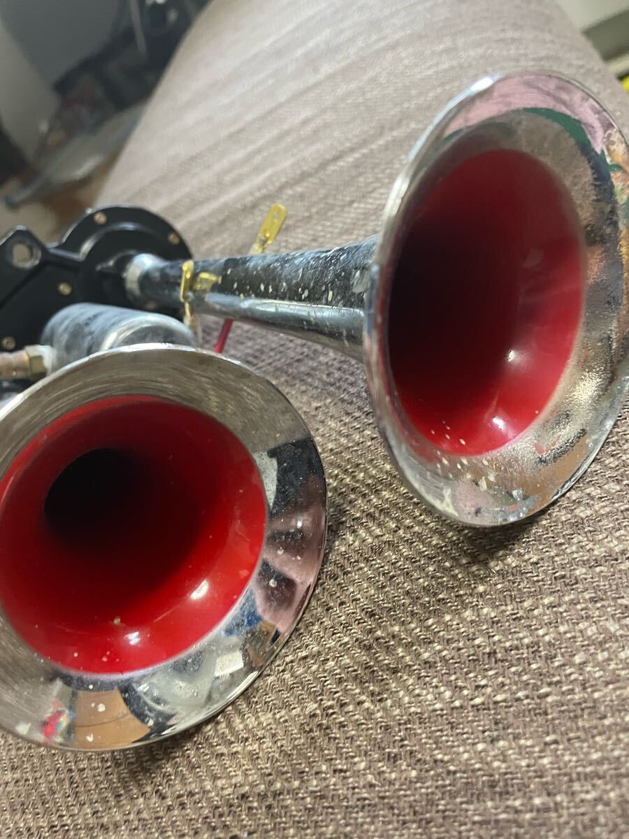 ジェットイノウエ ミニヤンキーホーン 12Vマグネットスイッチ付き 動作確認済み 軽トラ デコトラ 旧車 JETイノウエ_5