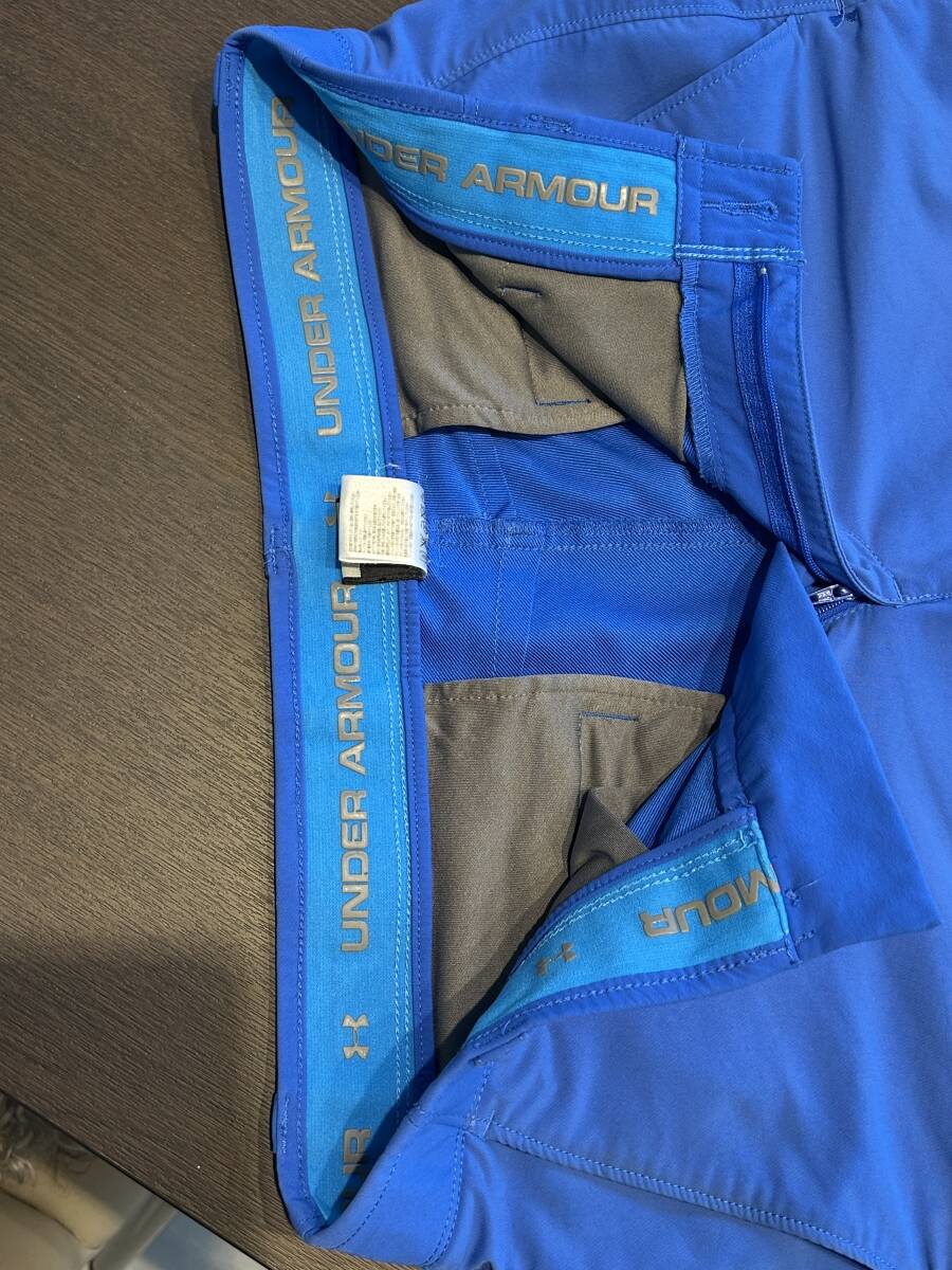 ゴルフウェア　パンツ　アンダーアーマー　ブルー_3