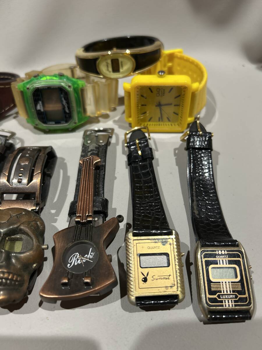 腕時計　色々まとめて　ガイコツ　エレキギター　プレイボーイ　ジャンク_4