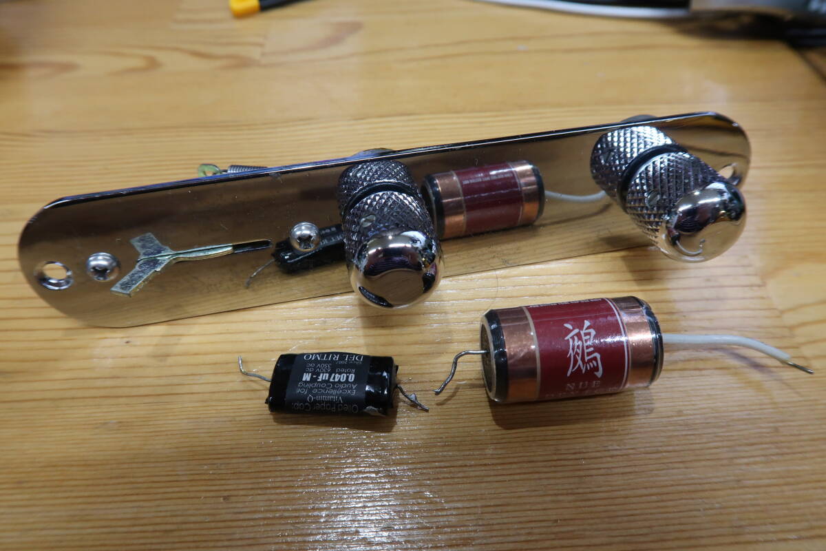 テレキャス配線キット(中古)コンデンサ2個付_2