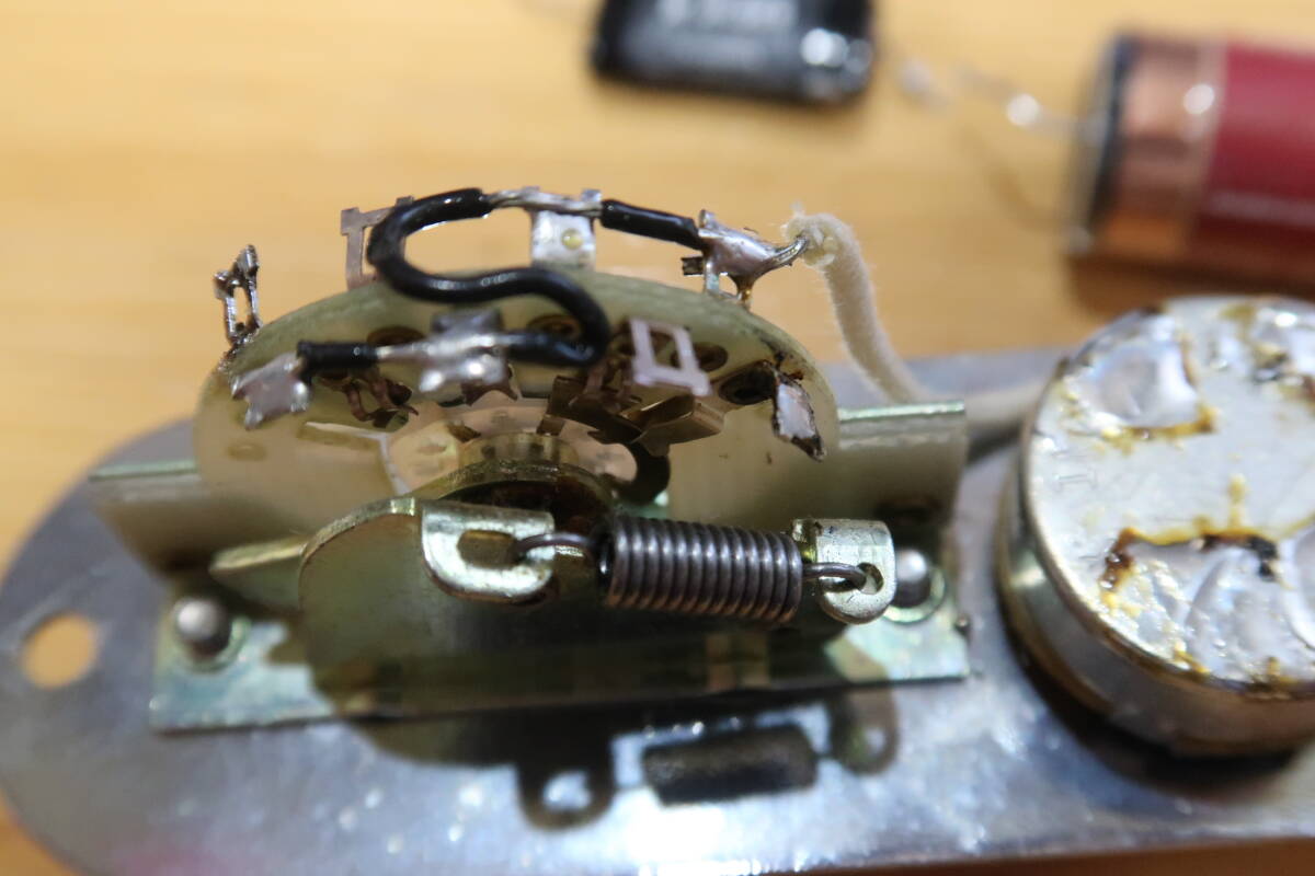 テレキャス配線キット(中古)コンデンサ2個付_4