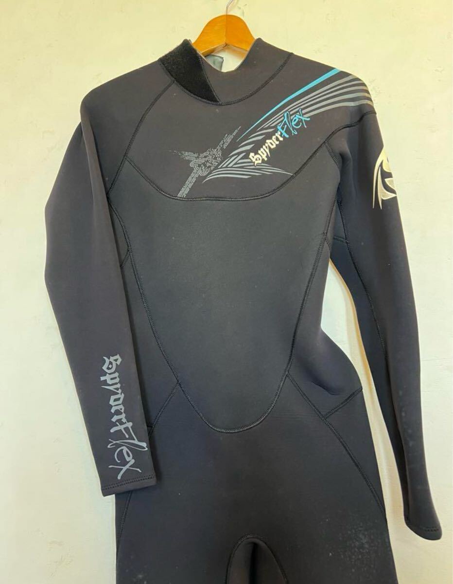 spyderflexスパイダーフレックス　ロンスプ3ミリブラック ウェットスーツ セミドライスーツ サーフィン ウエットスーツ バックジップ_4