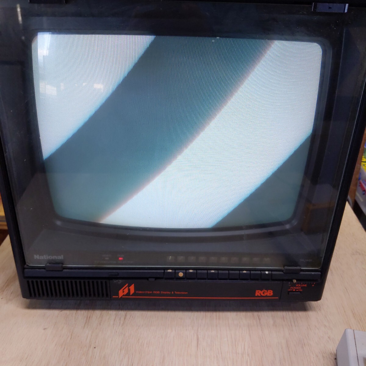 ナショナル ブラウン管テレビ TH-14G1 ビデオ端子 21ピン端子 RGB