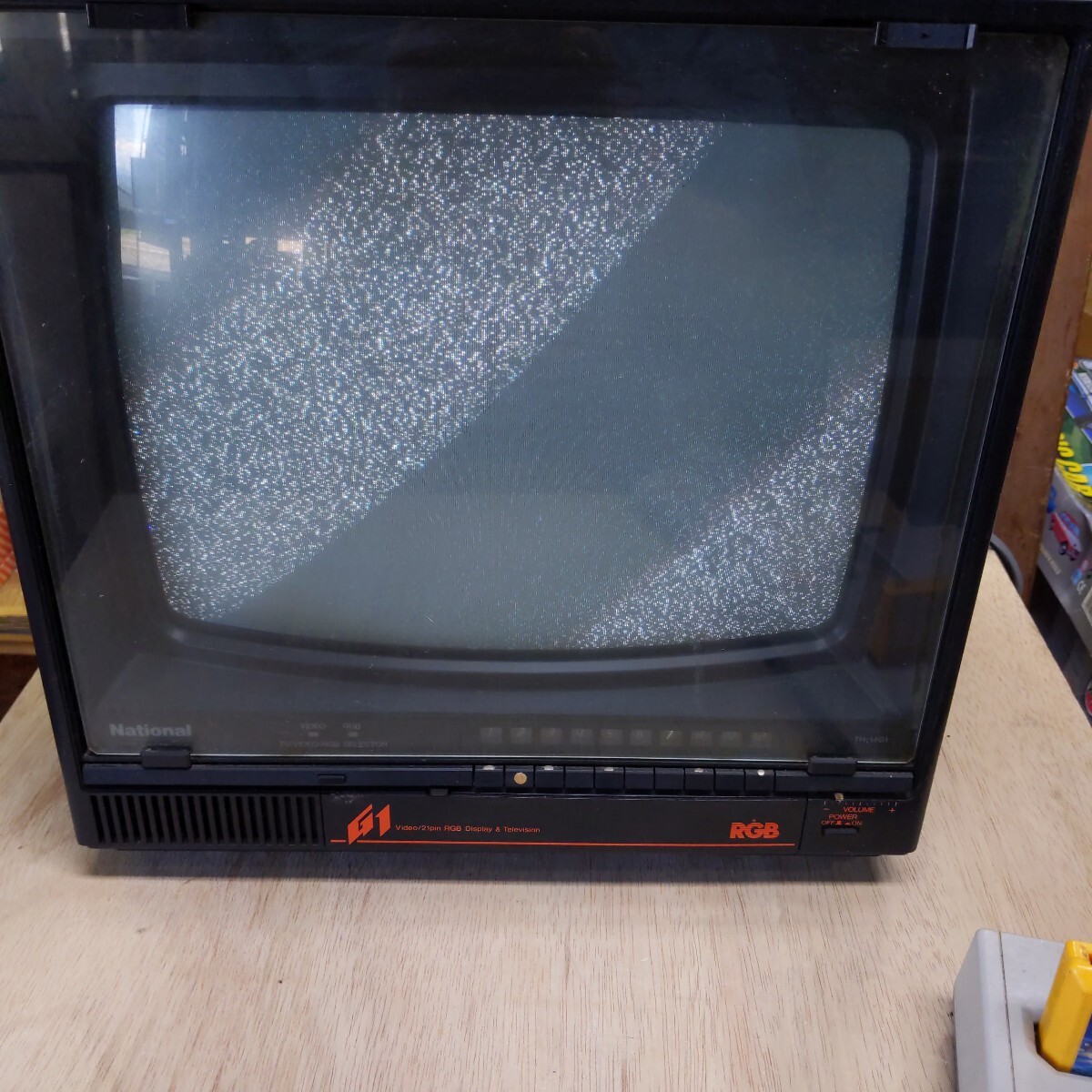ナショナル ブラウン管テレビ TH-14G1 ビデオ端子 21ピン端子 RGB